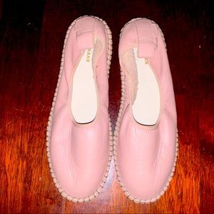 Worn Once! COLE HAAN Cloudfeel pink leather espadrille shoes women’s size 8.5
